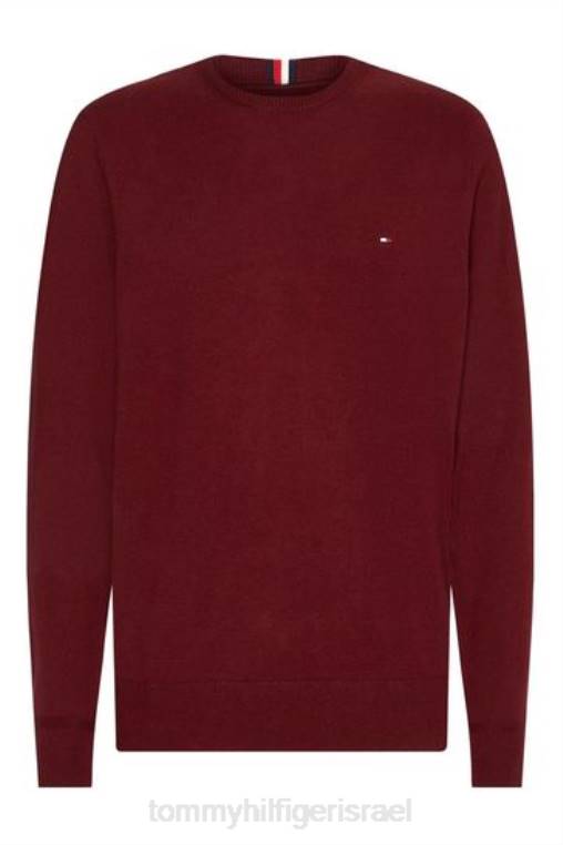 מגשר קשמיר מכותנה של פימה NX203650 אָדוֹם Tommy Hilfiger