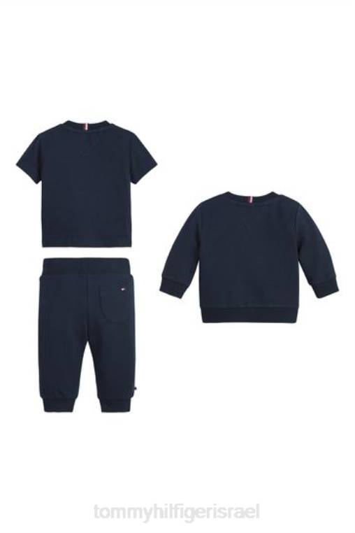 חבילת מתנה מונוגרמה לתינוק NX203654 כְּחוֹל Tommy Hilfiger