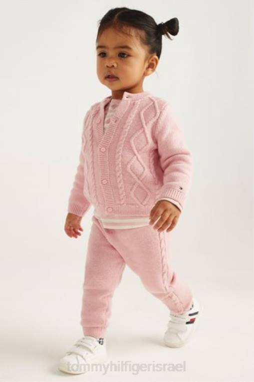 ערכת מתנה לסרוג כבל לתינוק NX203664 וָרוֹד Tommy Hilfiger