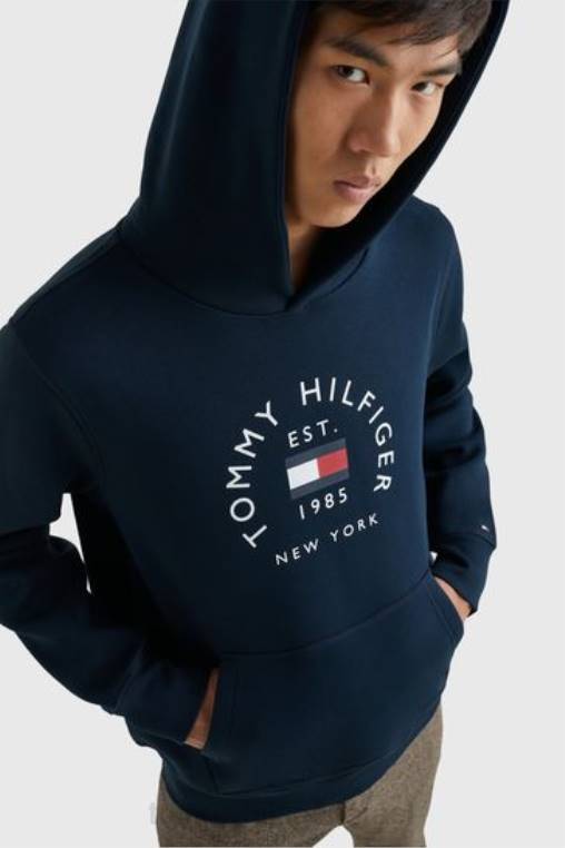 קפוצ'ון ארכיון דגל NX203674 כְּחוֹל Tommy Hilfiger