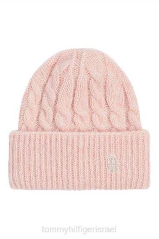 כפת סרוגת כבלים נצחית NX203688 וָרוֹד Tommy Hilfiger