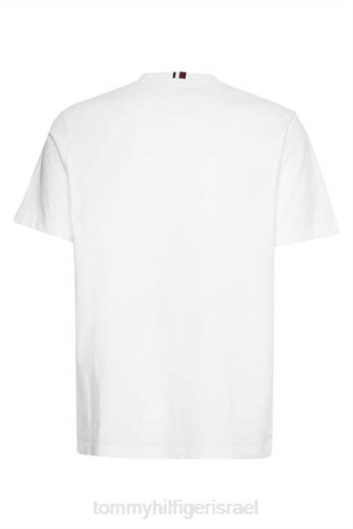 חולצת טריקו מונוגרמה חיונית NX203697 לבן Tommy Hilfiger