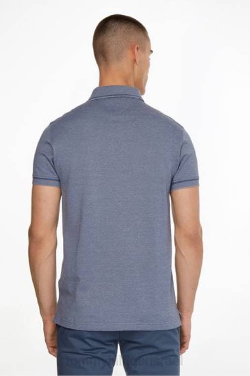 חולצת פולו דקה מולין NX203722 כְּחוֹל Tommy Hilfiger