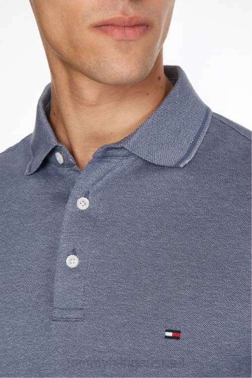 חולצת פולו דקה מולין NX203722 כְּחוֹל Tommy Hilfiger