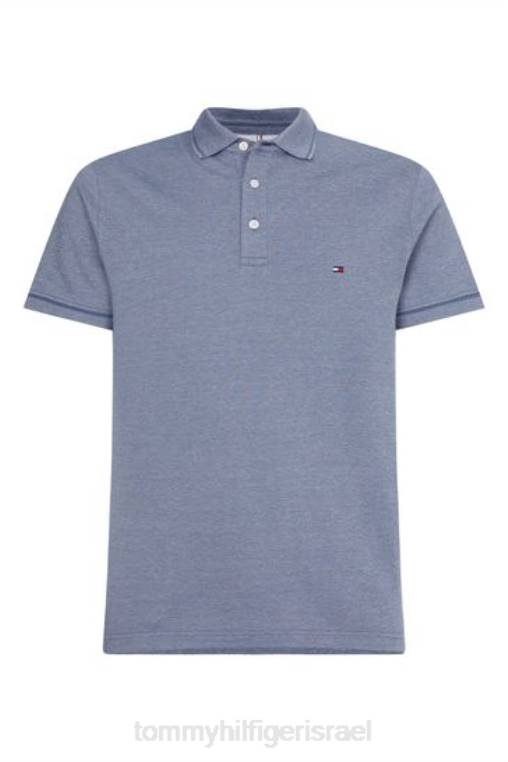 חולצת פולו דקה מולין NX203722 כְּחוֹל Tommy Hilfiger