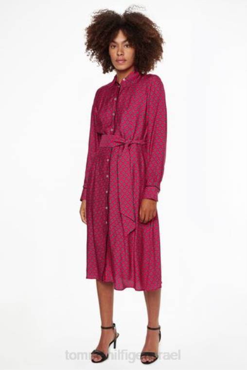 שמלת חולצה מטומטמת NX203725 וָרוֹד Tommy Hilfiger