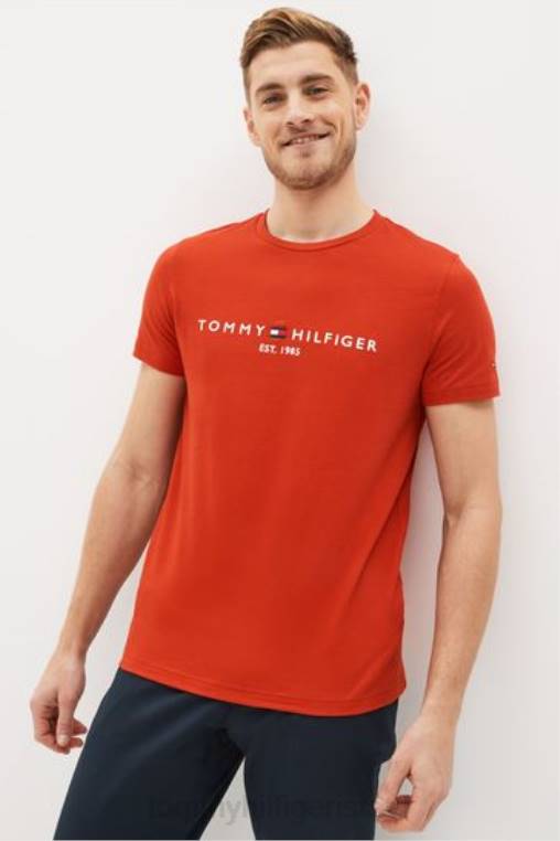 חולצת טריקו עם לוגו NX203728 אָדוֹם Tommy Hilfiger