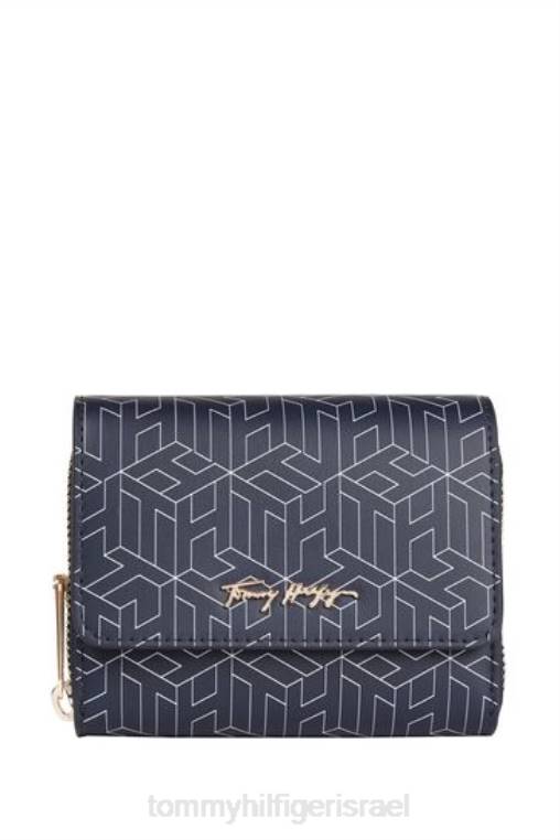 ארנק מונוגרמה איקוני NX203736 כְּחוֹל Tommy Hilfiger