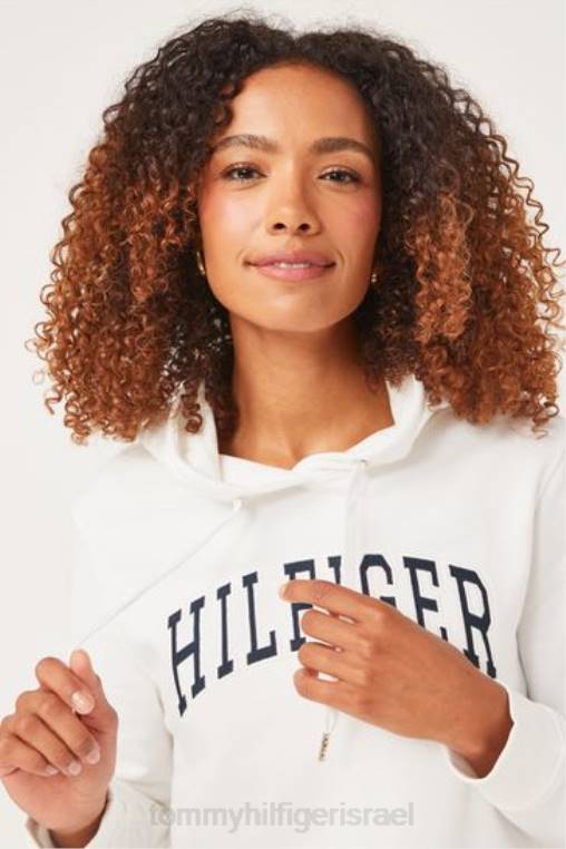 קפוצ'ון טבעי לאוניברסיטה NX203738 לבן Tommy Hilfiger
