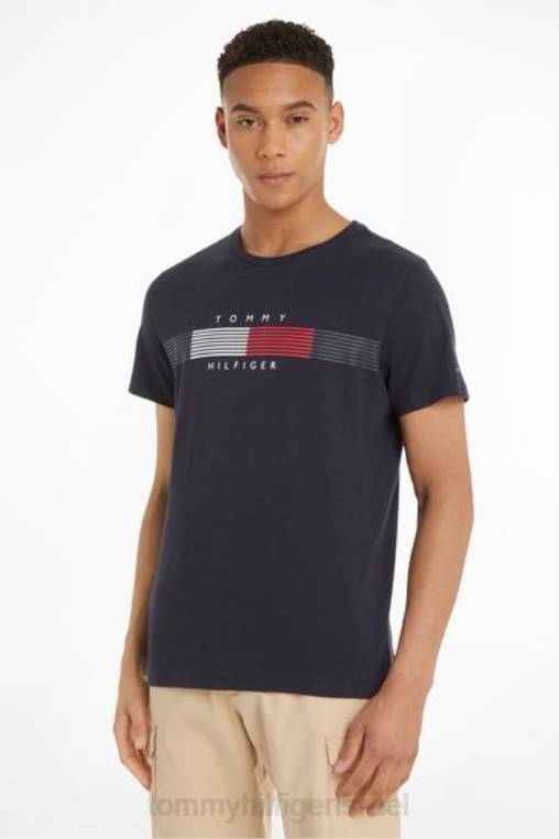 חולצה גרפית NX203760 כְּחוֹל Tommy Hilfiger