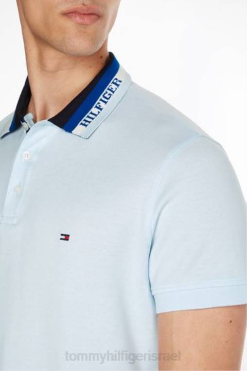 חולצת פולו מולין NX203782 כְּחוֹל Tommy Hilfiger