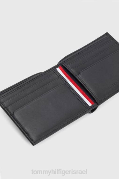 ארנק מיני פרימיום מעור NX203786 שָׁחוֹר Tommy Hilfiger