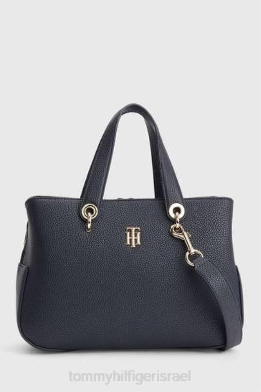 תיק ילקוט מונוגרם בינוני NX203787 כְּחוֹל Tommy Hilfiger