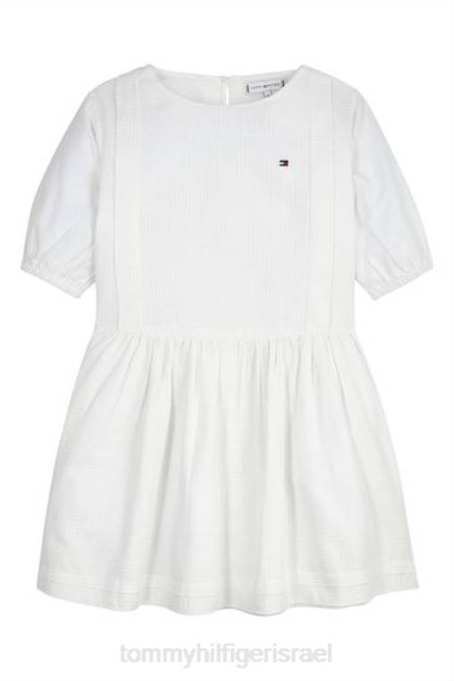 שמלת דובי NX203799 לבן Tommy Hilfiger