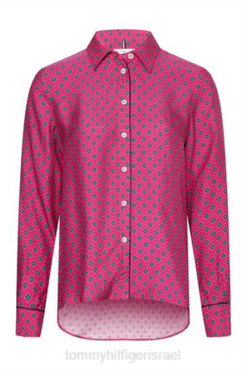 חולצת פלור פולארד NX203816 וָרוֹד Tommy Hilfiger