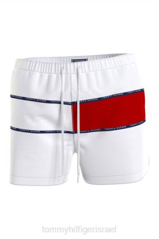 מכנסי ים מכנסיים קצרים NX203824 לבן Tommy Hilfiger