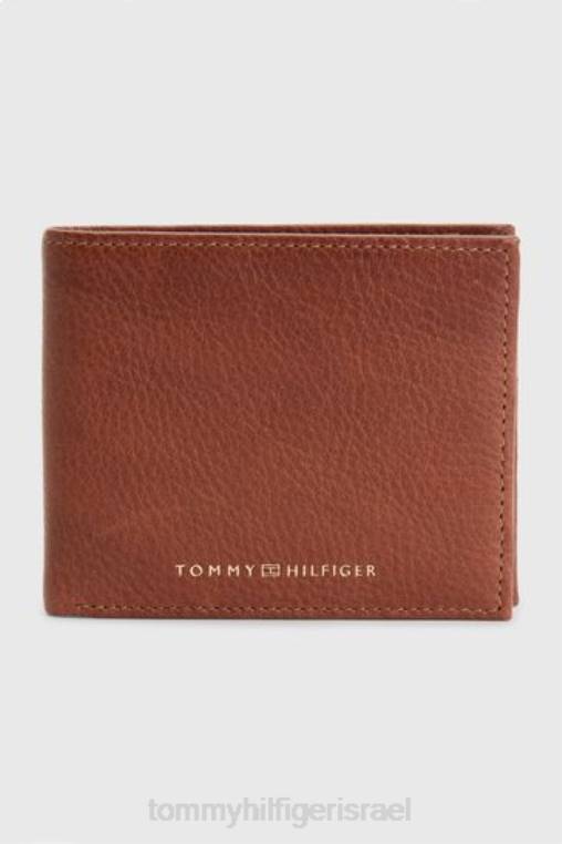 ארנק מיני פרימיום מעור NX203826 חום Tommy Hilfiger