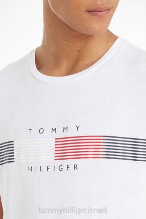 חולצה גרפית NX203828 לבן Tommy Hilfiger