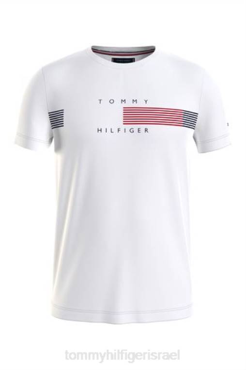 חולצה גרפית NX203828 לבן Tommy Hilfiger