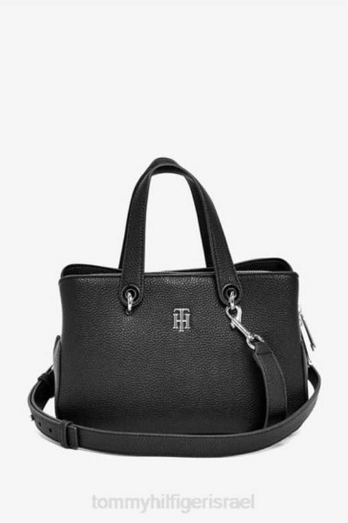 תיק ילקוט בינוני מונוגרם NX203832 שָׁחוֹר Tommy Hilfiger