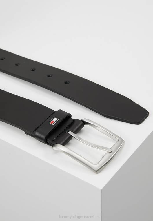 עסק חדש לחגורת דנטון NX203837 שָׁחוֹר Tommy Hilfiger