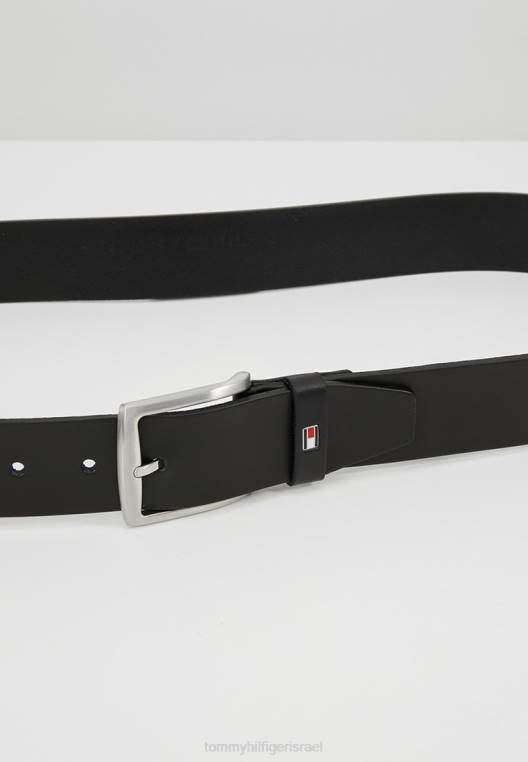 עסק חדש לחגורת דנטון NX203837 שָׁחוֹר Tommy Hilfiger