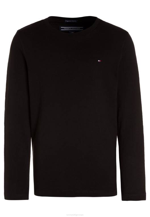 חולצה בסיסית לבנים עם שרוולים ארוכים NX203862 מטאוריט Tommy Hilfiger