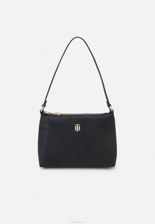 תיק יד תיק כתף פרג NX203901 שָׁחוֹר Tommy Hilfiger