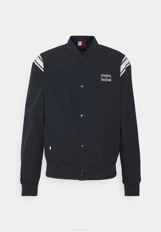 ז'קט בומבר של האוניברסיטה NX203902 שמיים מדבריים Tommy Hilfiger