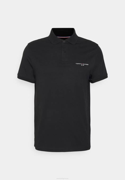 חולצת פולו NX203907 שָׁחוֹר Tommy Hilfiger