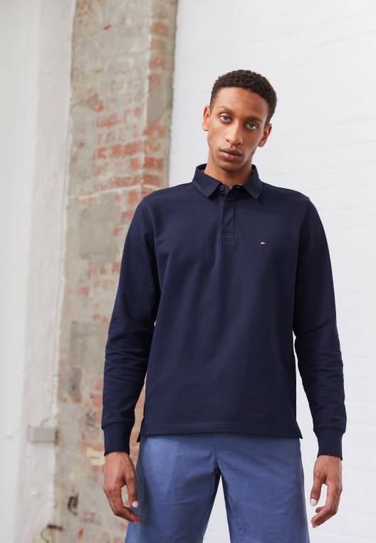 סווטשירט רוגבי NX203908 שמיים מדבריים Tommy Hilfiger