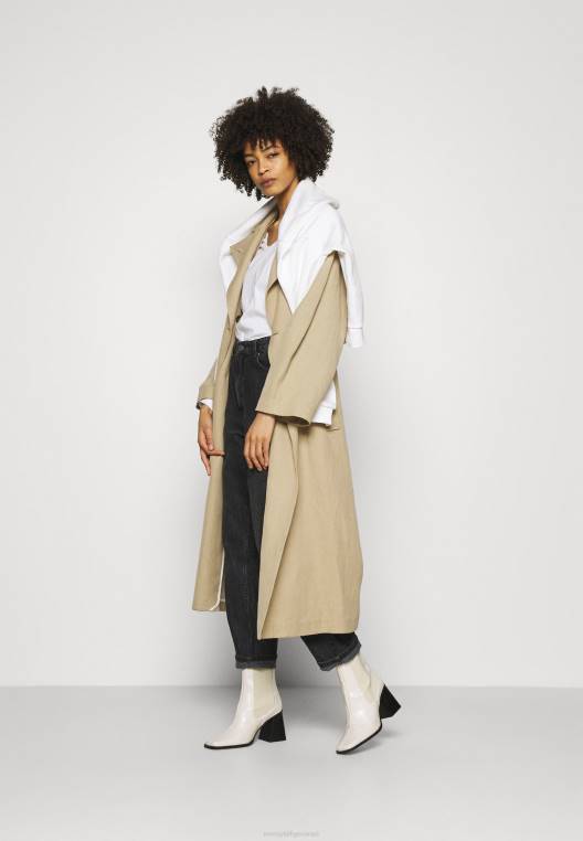 חלק עליון קלאסי עם שרוולים ארוכים NX203914 לבן Tommy Hilfiger