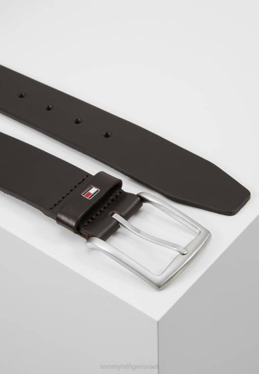 עסק חדש לחגורת דנטון NX203932 חום Tommy Hilfiger