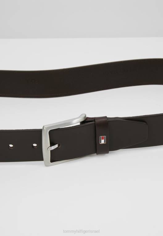 עסק חדש לחגורת דנטון NX203932 חום Tommy Hilfiger