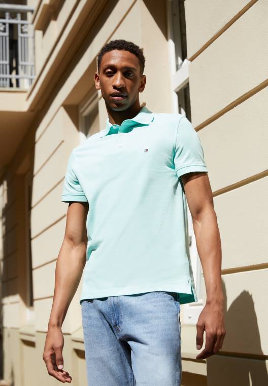 חולצת פולו NX203946 ירקן כפור Tommy Hilfiger