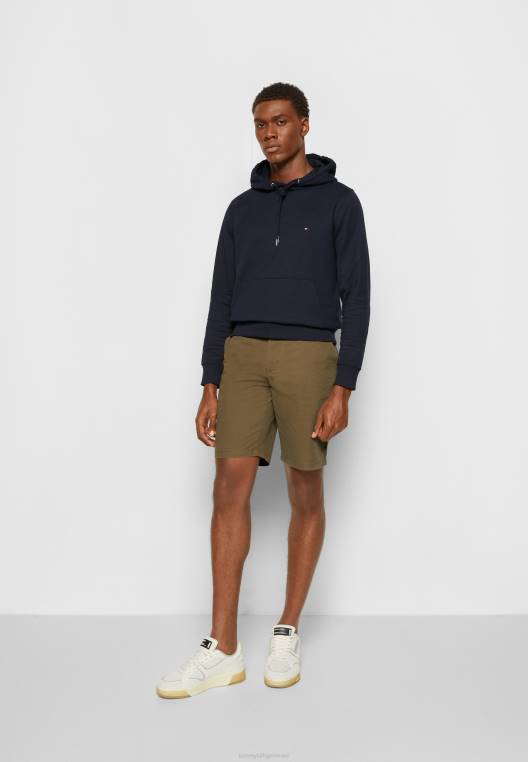 מכנסי חגורת הארלם NX203947 צבאי דהוי Tommy Hilfiger