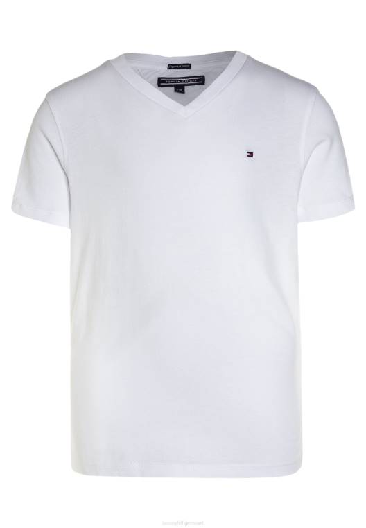 חולצת טריקו בסיסית לבנים NX203957 לבן בוהק Tommy Hilfiger