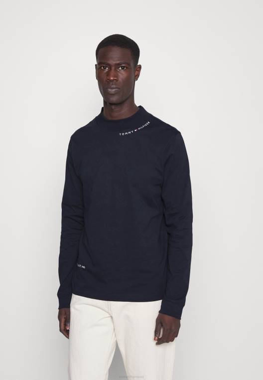 חולצה מדומה עם שרוולים ארוכים NX203960 שמיים מדבריים Tommy Hilfiger