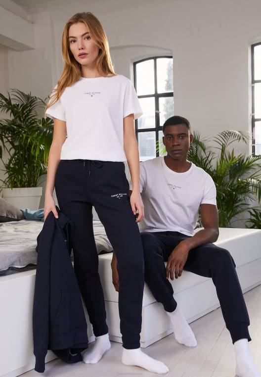 מכנסי טרנינג עם לוגו תחתונים של אימונית NX203965 שמיים מדבריים Tommy Hilfiger