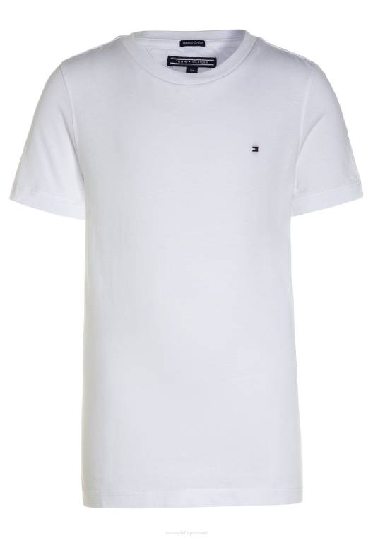 חולצת טריקו בסיסית לבנים NX203974 לבן בוהק Tommy Hilfiger