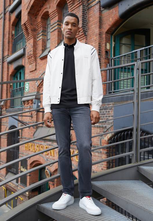 חולצת פולו רגילה NX203977 שָׁחוֹר Tommy Hilfiger