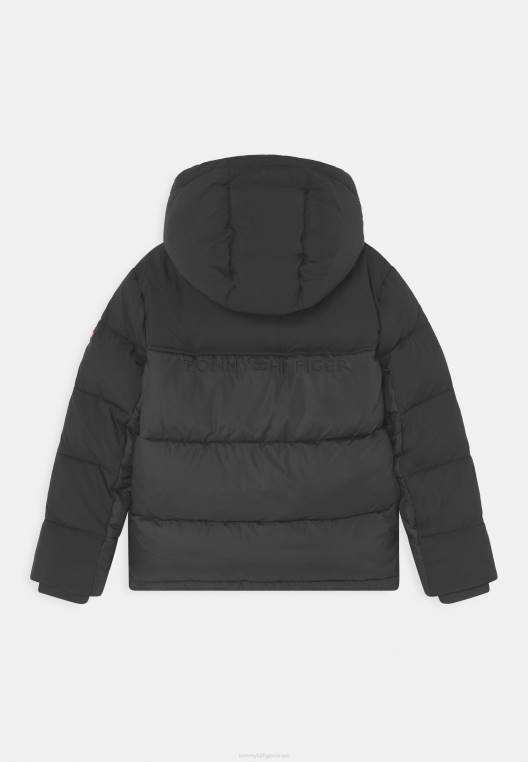 מעיל חורף מבד מעורב NX203998 שָׁחוֹר Tommy Hilfiger