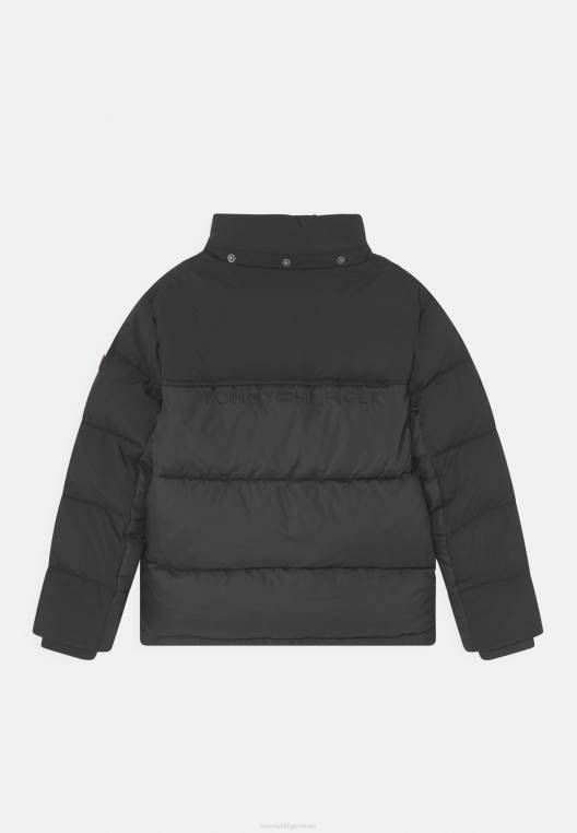 מעיל חורף מבד מעורב NX203998 שָׁחוֹר Tommy Hilfiger