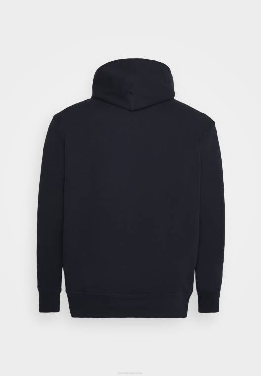 סווטשירט קפוצ'ון לוגו מרובע NX204023 שמיים מדבריים Tommy Hilfiger