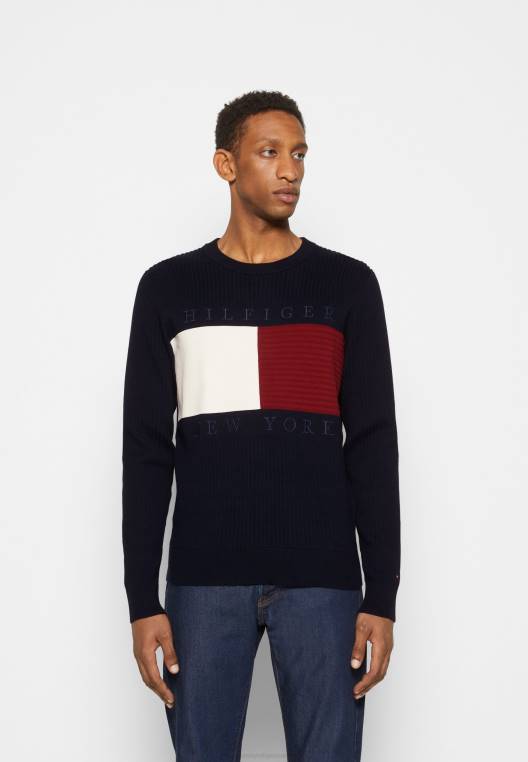 מגשר צוות דגל מבנה NX204043 שמיים מדבריים/אדומים/לבנים/כחולים Tommy Hilfiger