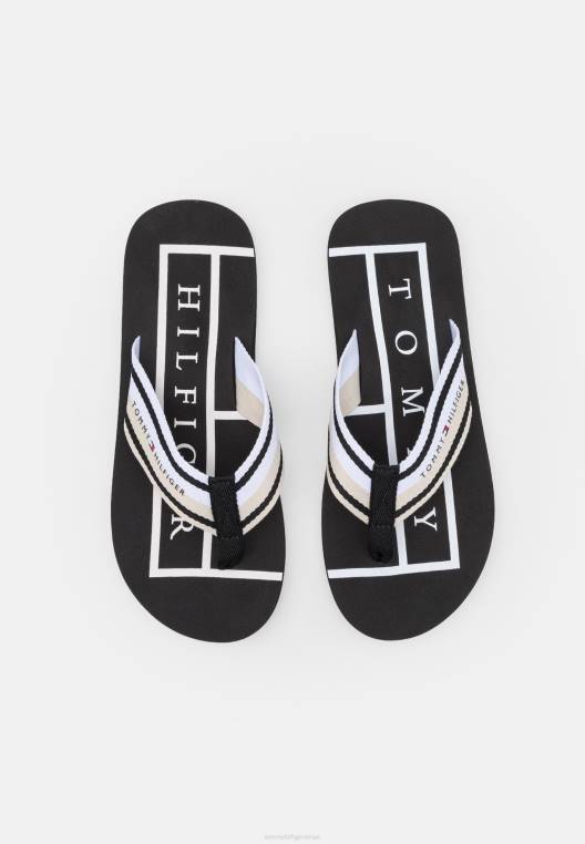 רצועות סנדלי טי בר על החוף NX204053 לבן Tommy Hilfiger