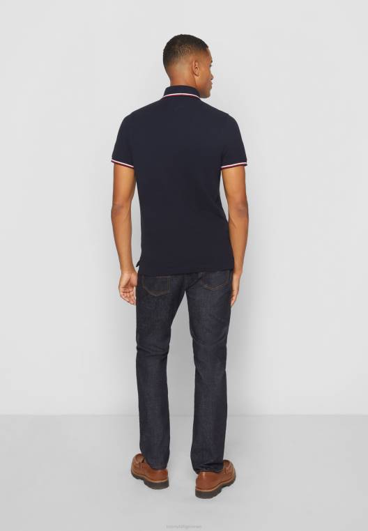 חולצת פולו בעלת קצה קצה NX204056 כְּחוֹל Tommy Hilfiger