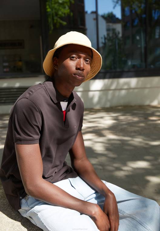 חולצת פולו רגילה עם כיס NX204069 שָׁחוֹר Tommy Hilfiger