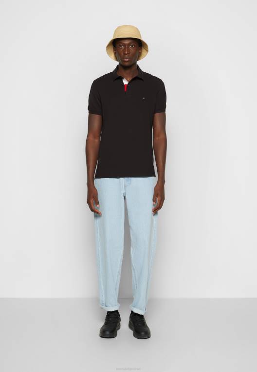 חולצת פולו רגילה עם כיס NX204069 שָׁחוֹר Tommy Hilfiger