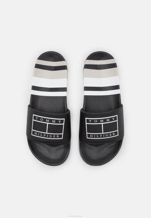 רצועות מגלשות בריכה פרדות NX204080 שָׁחוֹר Tommy Hilfiger